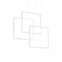 Ideal Lux Frame LED Pendellampe Metall weiß