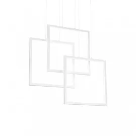 Ideal Lux Frame LED Pendellampe Metall weiß