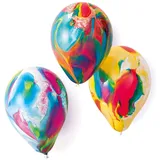 amscan® Latexballons Marmor sortiert 8 St. Durchmesser 17,8 cm Mehrfarbig