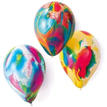 amscan® Latexballons Marmor sortiert 8 St. Durchmesser 17,8 cm Mehrfarbig