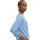 Tom Tailor Denim Damen, loose fit Longsleeve mit Streifen & Raffarm 31347 - Small Mid Blue White Stripe XL (42), weiß (blau, weiß, gestreift), Single Jersey, Obermaterial: 58% Viskose, 38% Polyester, 4% Elasthan, gestreift, normal, Rundhals, verstellbar