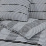 vidaXL Bettwäsche-Set Grau 200x220 cm Baumwolle