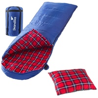 Skandika Deckenschlafsack Dundee + Sleepyhead-Kissen (rot))