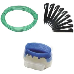 Reparatur-Set S+ kompatibel mit Wolf Garten Robo Scooter ® Kabel Haken Verbinder Reparatur Paket
