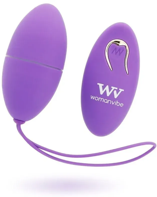 WOMANVIBE - ALSAN EGG REMOTE CONTROL SCHWARZES SILIKON LILA