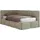 MKS JUGENDBETT ARVO 90/200 - Grau Strukture - Foam-Matratze - Links Seite