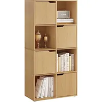 Woltu Bücherregal 60 x 120,5 x 30 cm Schwarz
