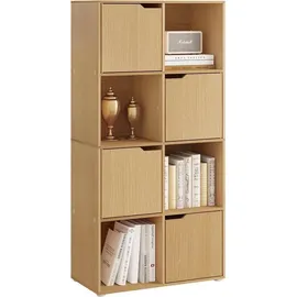 Woltu Bücherregal 60 x 120,5 x 30 cm Schwarz