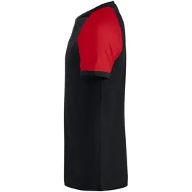New Wave Raglan T-Shirt schwarz/rot 3XL