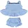 MINILAND BABY Kleidung für 21 cm Puppe Sommerkleid Blau