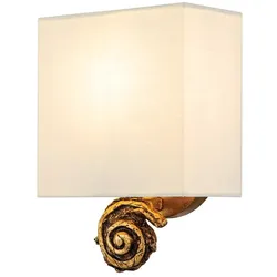 Swirl Wandleuchte Blattgold Flambeau FB-SWIRL-1S-G