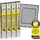 EasyMaxx Teleskop-Insektenschutzgitter mit integriertem Netz 4er-Set