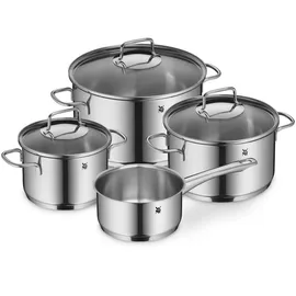 WMF Astoria Topf-Set 4-tlg. 2 x Kochtopf mit Deckel (16/24 cm) + 1 x Kochtopf mit Deckel (20 cm) + 1 x Stielkasserolle (16 cm)