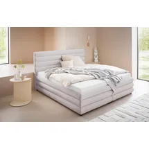 LeGer Home by Lena Gercke Polsterbett "Maylis", beige (creme), B:192cm L:211cm, 100% Polyester, LEGER HOME BY LENA GERCKE, Betten, Polsterbett ohne Bettkasten Polsterbett, wahlweise mit und ohne Matratze und Lattenrost, auch in 200cm Breite