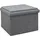 Dune Design DuneDesign Sitzhocker mit Stauraum 56 x 56 x 40 aus Filz Grau