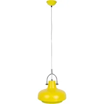 Nowa Hängeleuchte "LIEKE", zitronengrün, 1, Ø 26cm H: 150cm, 1 Stk., Leuchten, Zitronengrüne Hängeleuchte Metall verchromt, ø 260mm, E27 40W, Hängeleuchte