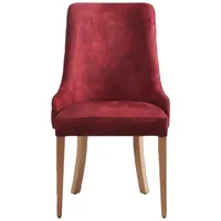 JV Möbel Chesterfield Lehnstuhl Stoff rot