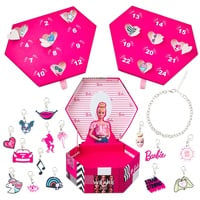 Barbie Adventskalender 2023 Mädchen Schmuck Kästchen mit Armband und Charms Anhängern