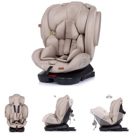 Chipolino Kindersitz 4KID i-Size (40 - 150 cm) Isofix, Kopfstütze verstellbar beige