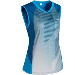 Badminton T-Shirt TS 900 Damen blau XS