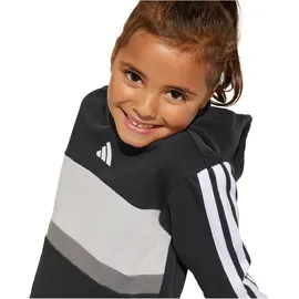 adidas Seasonal Essentials Tiberio 3-Streifen Jogginganzug Mädchen JI6218 - black/white/grey two, 128