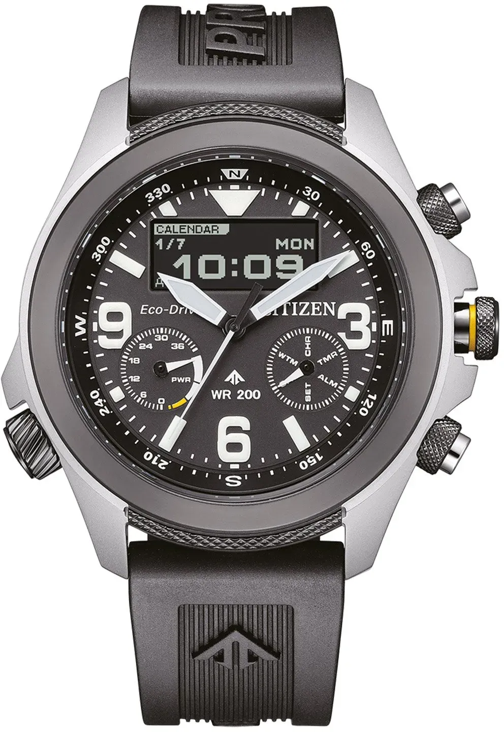 Citizen JV1007-07E Promaster Eco-Drive Solar Herrenuhr AnaDigi Schwarz