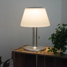 Expo Börse 2er Set LED Solar Tischleuchte, Kunststoff, weiß, Höhe 28 cm