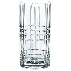 Nachtmann Longdrinkglas 4er Set Square , transparent/klar , Glas , Maße (cm): B: 31,8 H: 15,9 T: 8,2