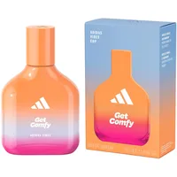 Adidas Vibes Get Comfy Eau de Parfum für alle, entspannend und bequem, langanhaltender Duft, Vanille und Mandarine, 50 ml