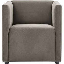 Cocktailsessel CALIZZA INTERIORS "Grivola", braun (cappuccino), B:66cm H:68cm T:67cm, 60% Recycling-Polyester, 40% Polyester, Sessel