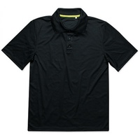 Stedman Active 140 Polo Schwarz Polyester Small Herren