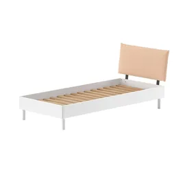 58 aufm Kessel JUGENDZIMMER SET 90x200 Keeley Buche Weiß Holz Nachtkonsole Komfort