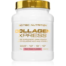 Scitec Nutrition Collagen Xpress Pulver zur Unterstützung der Normalen Funktion des Organismus und einem gesunden Zustand der Haare und der Nägel Geschmack Fruit Punch 475 g