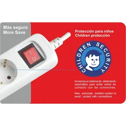 Silver Electronics Steckdosenleiste mit 4 Steckdosen mit Schalter, weiß, 4 Steckdosen, 1,5 Meter Kabel, Kindersicherung, geerdet, mit Überspannungsschutz