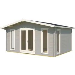 LASITA MAJA Gartenhaus »ELGIN«, (Set, inkl. Fussbodenbretter zum verlegen) LASITA MAJA lichtgrau