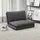 Homcom Bodensofa 4-in-1 Klappbar Schlafsofa mit Leinenoptik, 6-Fach Verstellbarer Rückenlehne Gepolstert Sofabett bis 150 kg belastbar Bodensessel Bodenstuhl für Schlafzimmer, Wohnzimmer, Dunkelgrau