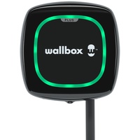 Wallbox Pulsar Plus Ladegerät für Elektrofahrzeuge. Mit Einstellbarer Leistung von bis zu 22 kW. Ladekabel Typ 2. WLAN- und Bluetooth-Verbindung sowie OCPP-kompatibel. (Type 2-7.4 KW | 5 m, Black)