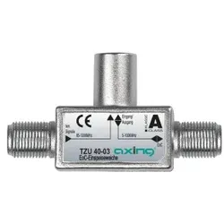 Axing TZU40-03 Einspeiseweiche, 2-2200 MHz, Abzweigdämpfung 4 dB, Eingang F-Stecker TZU04003 TZU 40-03