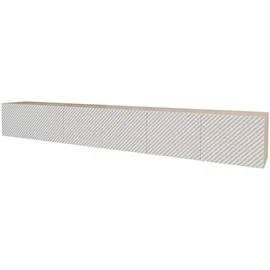 altdecor ZENO Lowboard 300 cm Weiß Holz