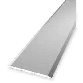 PROVISTON Übergangsprofil | Breite: 40 mm | Höhe: 0-99 mm | Länge: 900 mm | Aluminium eloxiert | Glatt | Silber | Selbstklebend