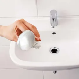 Abfluss-Fee Verschlussstopfen weiß/chrom mit Duftstein | Gr.: onesize