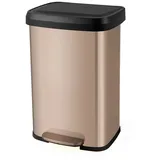 Costway Mülleimer 50 l Gold