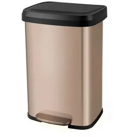Costway Mülleimer 50 l Gold