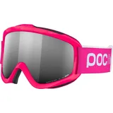 POC POCito Iris - Skibrille für Kinder für eine optimale Sicht, UV-Schutz, Fluorescent Pink/Partly Sunny Silver