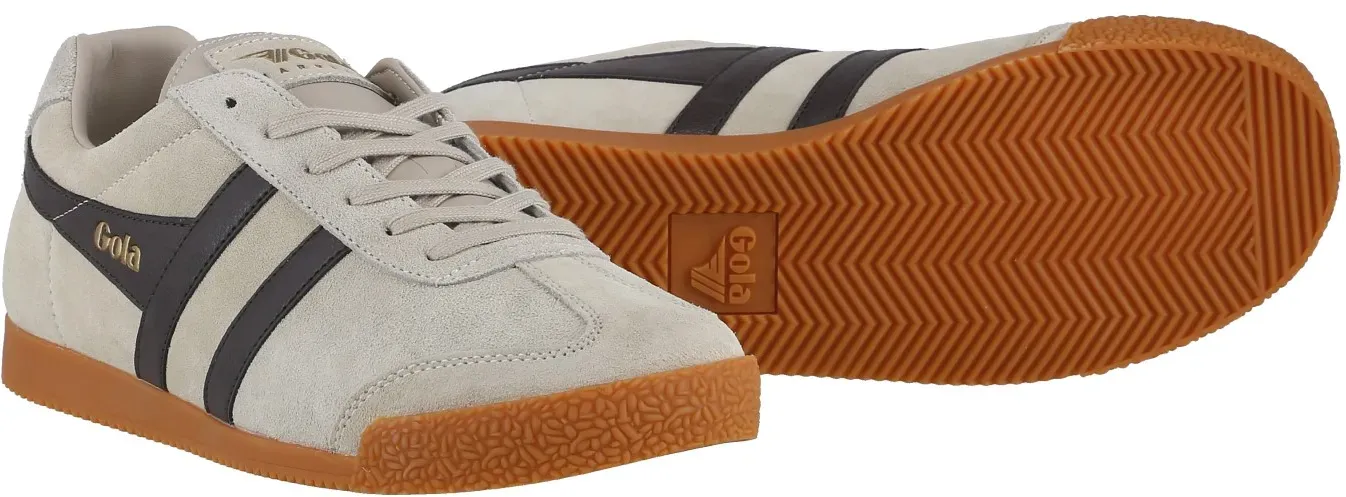 Gola Sneaker Harrier Suede-Leder 2024 hellgrau/dunkelbraun/hellgrau Herren