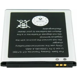 AccuCell Akku passend für Samsung Galaxy Trend Lite Akku GT-S7390, Abmessungen 60,7 x 50,4 x 4,4mm beachten