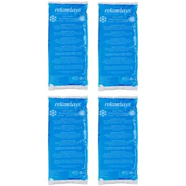 Relaxdays Kühlpad 4er Set 12 x 29 cm
