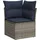 vidaXL Gartensofa-Set 10-tlg. grau