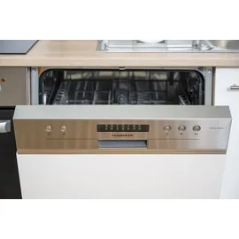 Respekta Winkelküche Economy Eiche Sonoma Sägerau Nachbildung L-Form E-Geräte 280 x 172 cm mit Edelstahlkochfeld grau