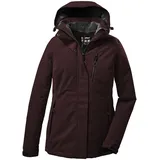 KILLTEC Damen Funktionsjacke/Outdoorjacke mit abzippbarer Kapuze KOW 140 WMN JCKT, dunkelweinrot, 42,